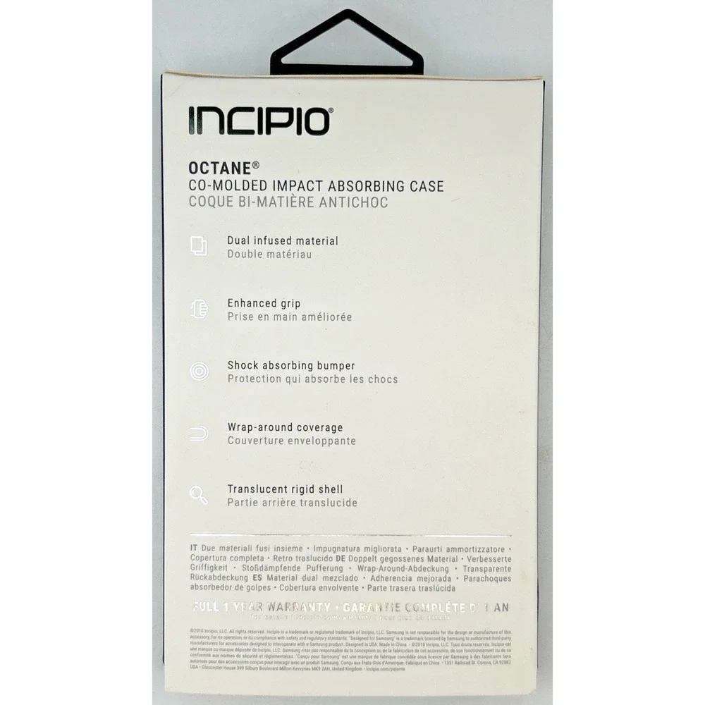 INCIPIO  Co-Molded Impact Absorbing Case For Samsung Galaxy J3 2018 -‎ Clear